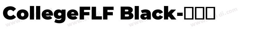 CollegeFLF Black字体转换